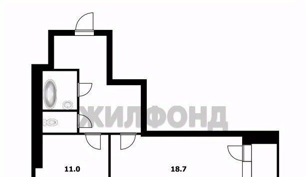 квартира г Новосибирск Октябрьская ул Выборная 91/2 фото 1