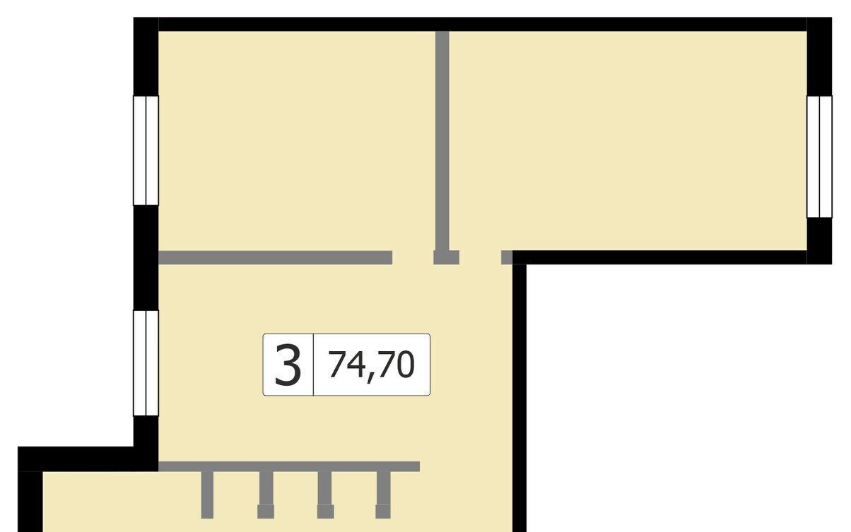 квартира г Москва метро Крылатское б-р Осенний 10к/1 фото 2