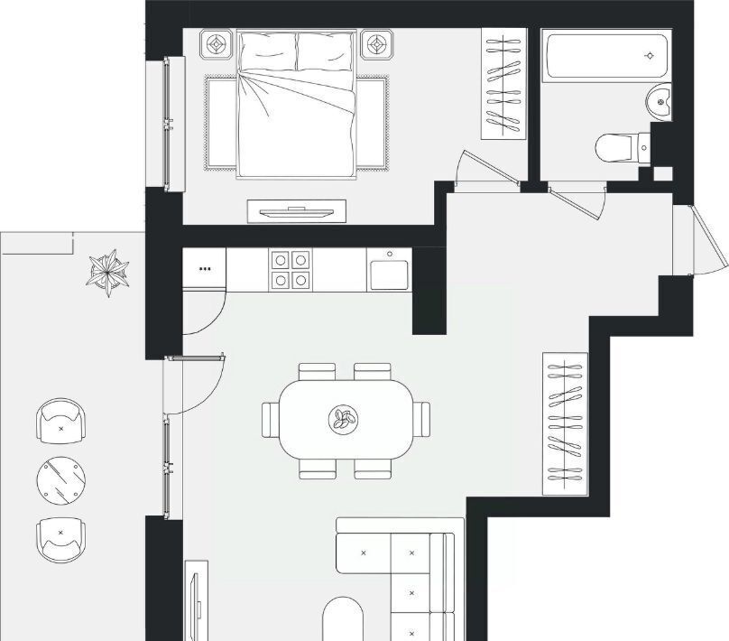 квартира г Тольятти р-н Автозаводский 3А кв-л фото 1