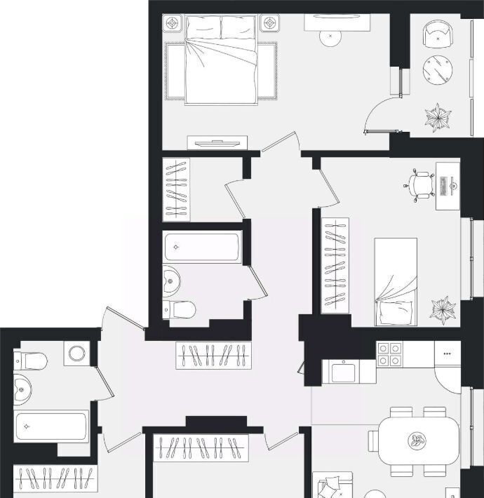 квартира г Тольятти р-н Автозаводский 3А кв-л фото 1