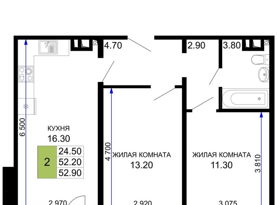 квартира р-н Анапский г Анапа Песчаный жилой комплекс фото 1