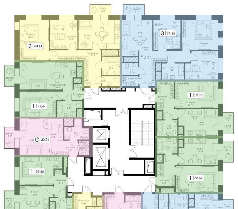 квартира г Нижний Новгород р-н Канавинский ЖК "Анкор" 15-й кв-л фото 2