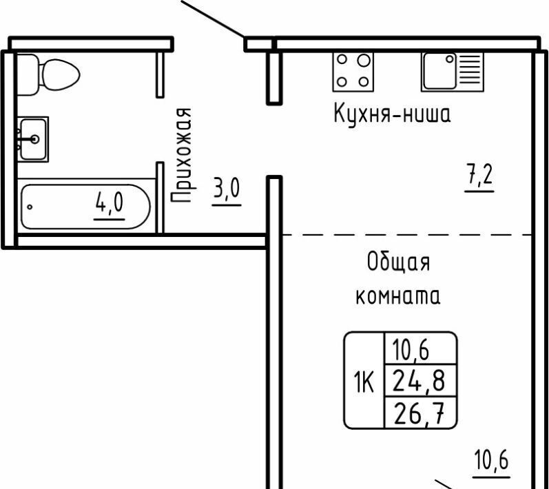 квартира г Новосибирск метро Площадь Гарина-Михайловского фото 1