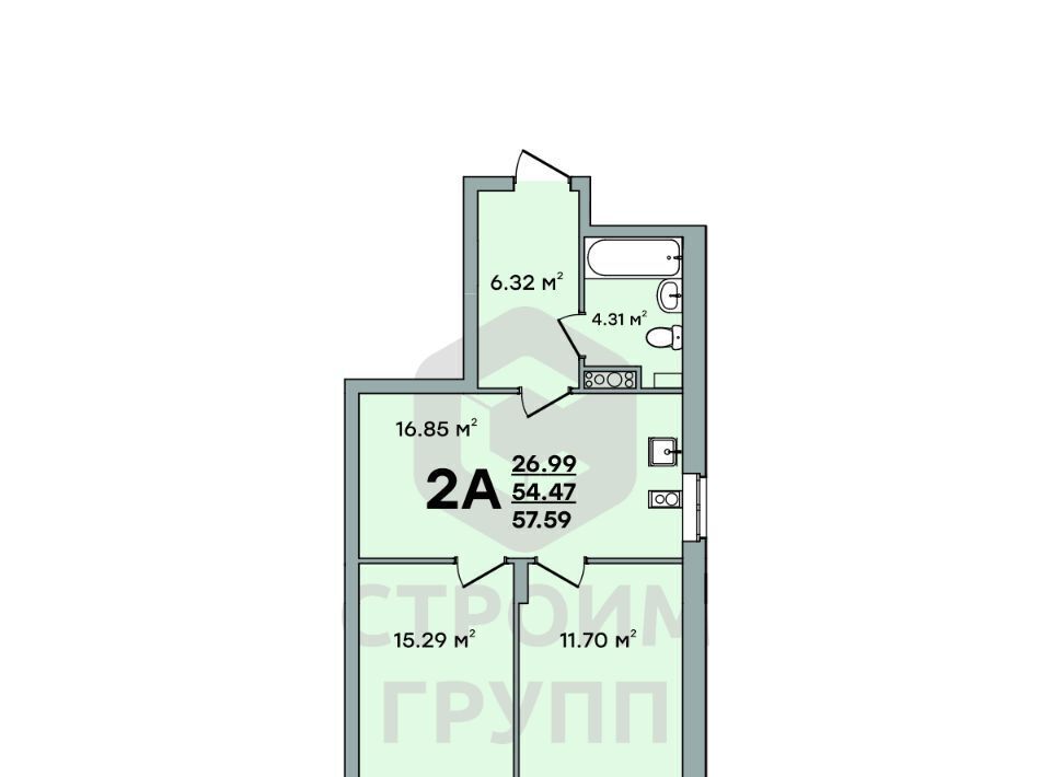 квартира г Владимир р-н Фрунзенский проезд Загородный 27 фото 1