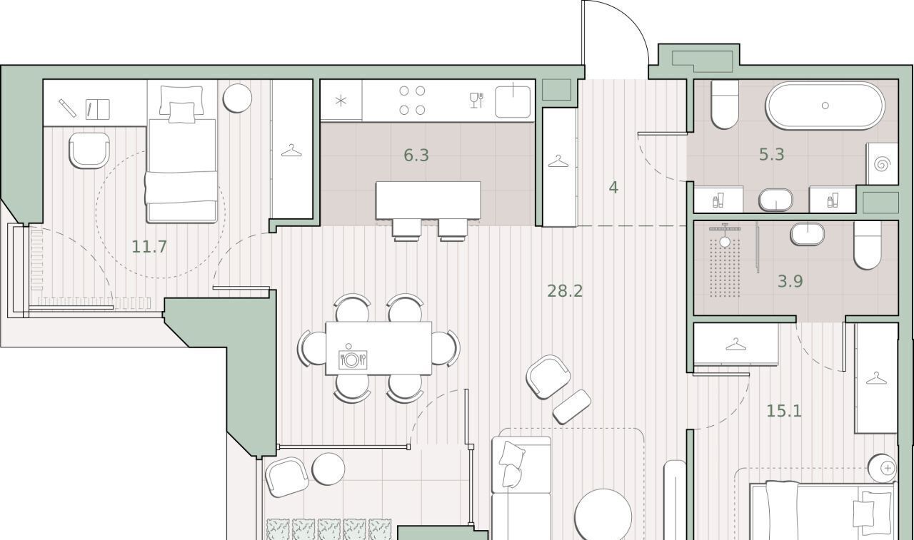 квартира г Москва метро Аминьевская Очаково ЖК "Среда на Лобачевского" к 5. 5 фото 1