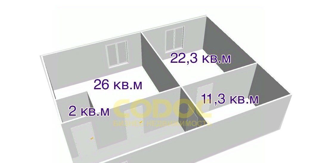 свободного назначения г Омск р-н Кировский ул Мельничная 87/4 фото 2