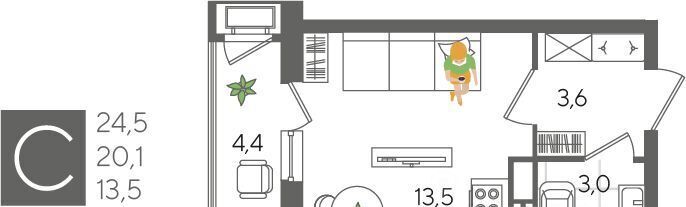 квартира г Краснодар р-н Карасунский ул Новороссийская 102/8к 5 фото 3