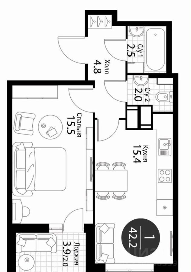 квартира г Красногорск б-р Космонавтов 12к/1 Красногорская фото 1