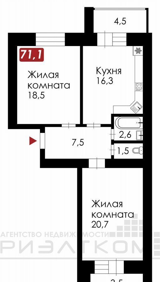 квартира р-н Благовещенский с Чигири ул Красивая 23а Благовещенск фото 3