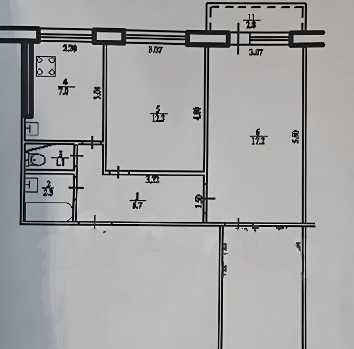 квартира г Уфа р-н Кировский ул Рабкоров 22 фото 5