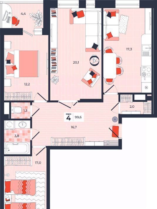 квартира г Тула р-н Центральный ул Академика Насоновой 1а фото 1