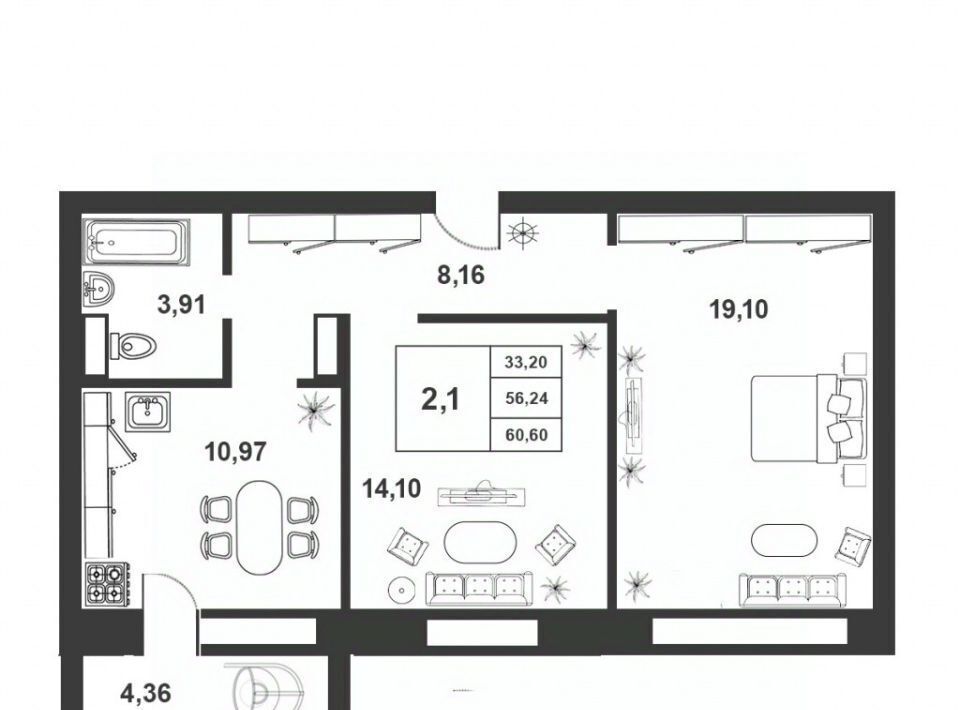 квартира г Великий Новгород ул Королёва 22к/1 фото 1