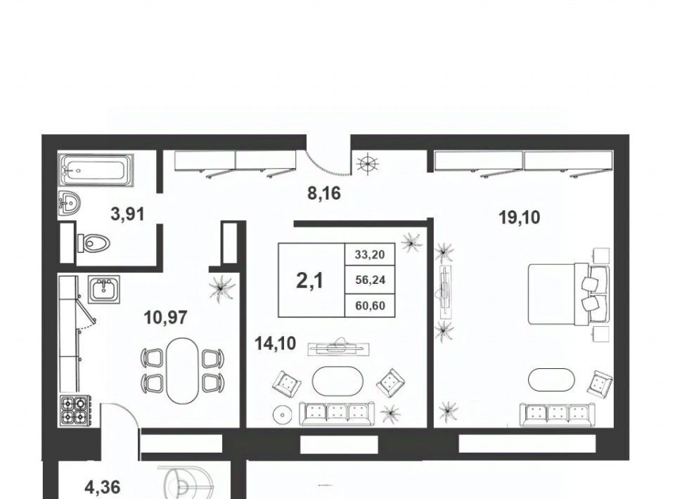 квартира г Великий Новгород ул Королёва 22к/1 фото 1