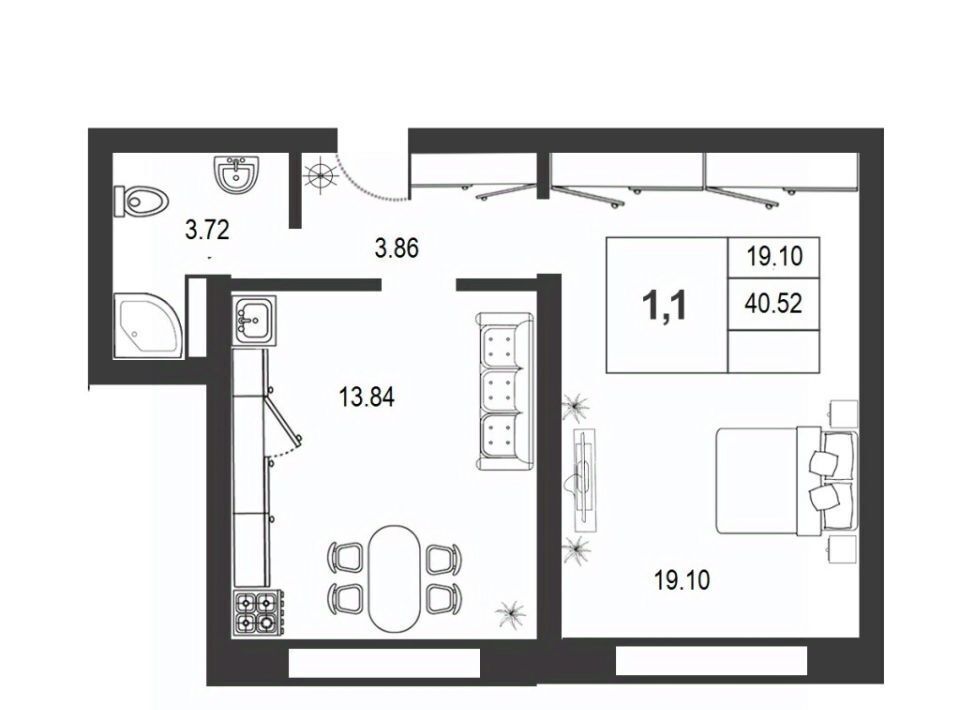 квартира г Великий Новгород 2-й кв-л фото 1