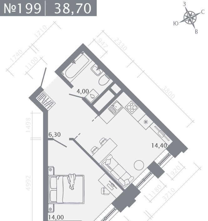 квартира г Казань метро Горки ул Родины 27б фото 1