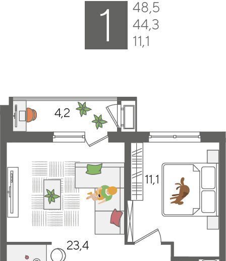 квартира г Краснодар р-н Карасунский ул Новороссийская 102/8к 5 ЖК «Рекорд» фото 3