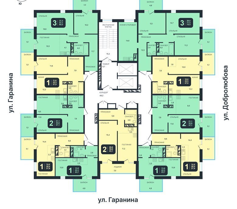 квартира г Новосибирск Золотая Нива ул Гаранина фото 2