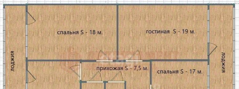 квартира г Астрахань р-н Кировский ул Сун Ят-Сена 63 фото 2