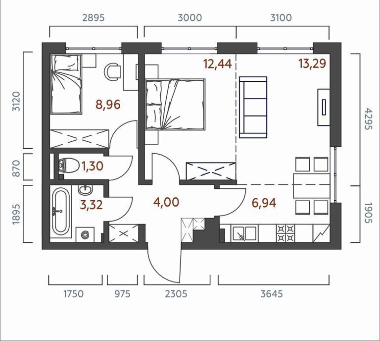 квартира г Иркутск ул 6-я Советская 2 фото 1