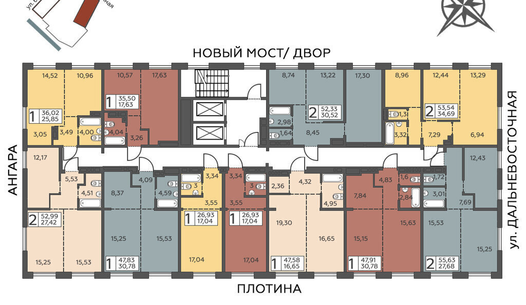 квартира г Иркутск ул 6-я Советская 2 ЖК SALUT Октябрьский административный округ фото 3