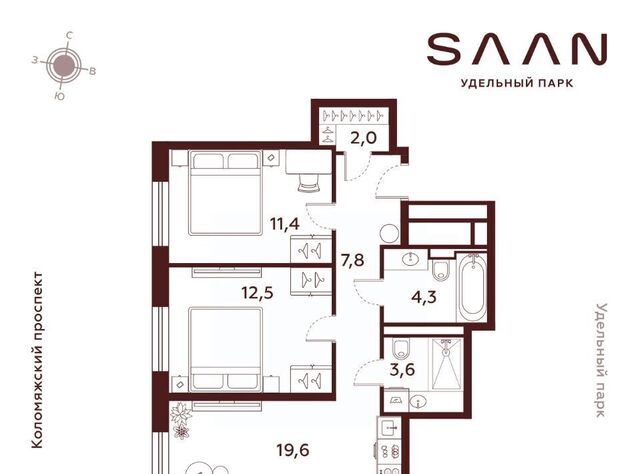 метро Пионерская МФК «SAAN» округ Комендантский аэродром фото