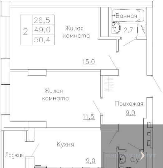 квартира г Воронеж р-н Железнодорожный Северо-Восточный ул Рокоссовского 3 Городской квартал «Лето» д. 47 фото 1
