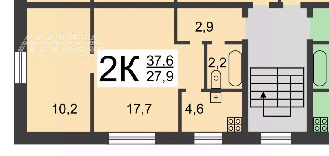 квартира г Нижний Новгород Парк культуры ул Лескова 27 фото 2