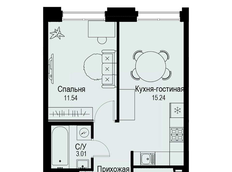 квартира г Санкт-Петербург метро Петроградская ул Профессора Попова 38 фото 1