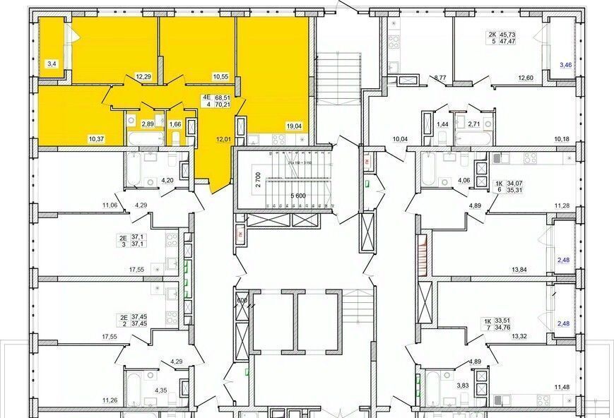квартира г Кемерово р-н Заводский 15-й микрорайон Южный фото 2
