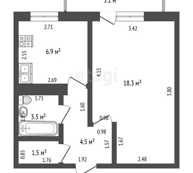 квартира р-н Темрюкский г Темрюк ул Калинина 101/1 фото 1