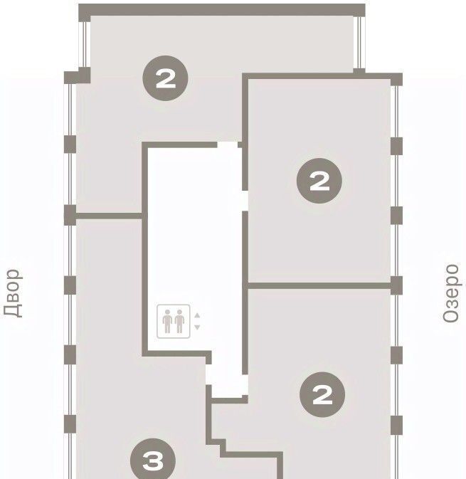 квартира г Тюмень р-н Центральный ул Муравленко 9/2 фото 2