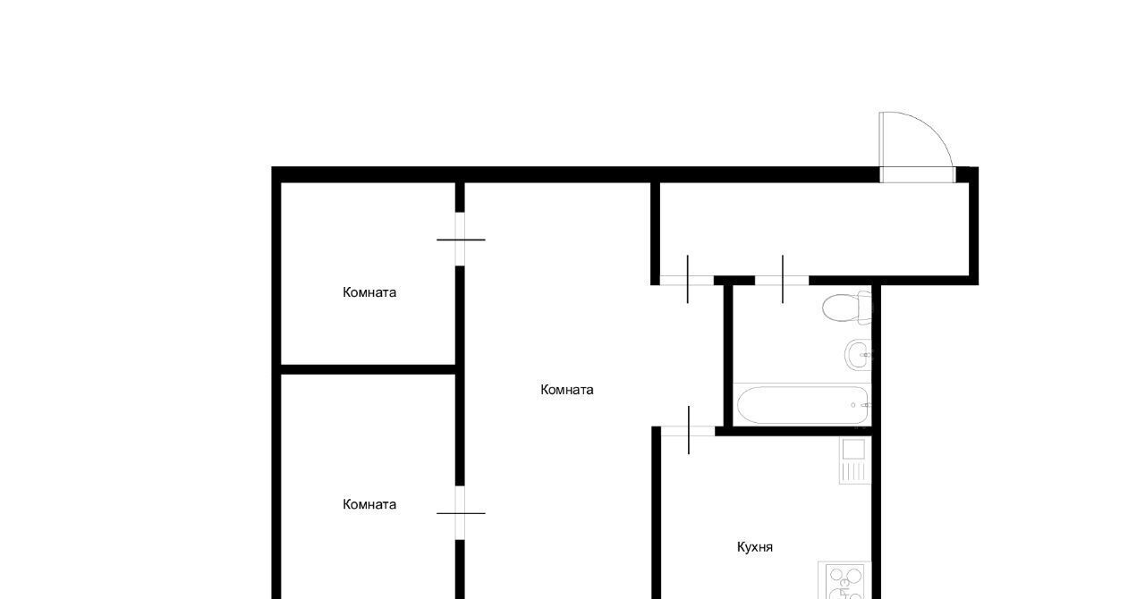 квартира г Ульяновск р-н Ленинский пр-кт Нариманова 82 фото 2