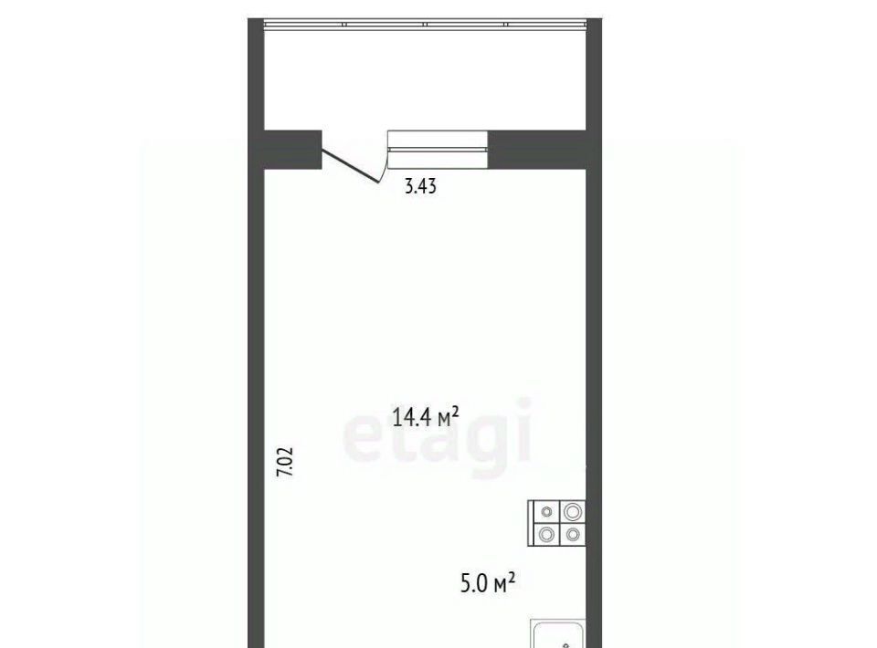 квартира г Сургут ул Замятинская 7/2 фото 2