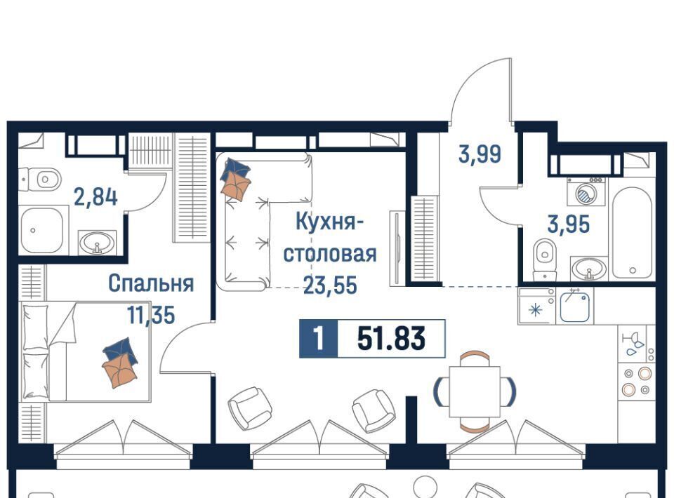 квартира р-н Всеволожский г Мурино Девяткино фото 1