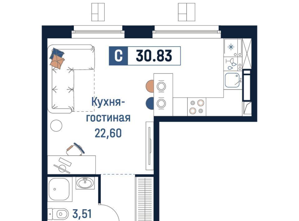 квартира р-н Всеволожский г Мурино Девяткино фото 1