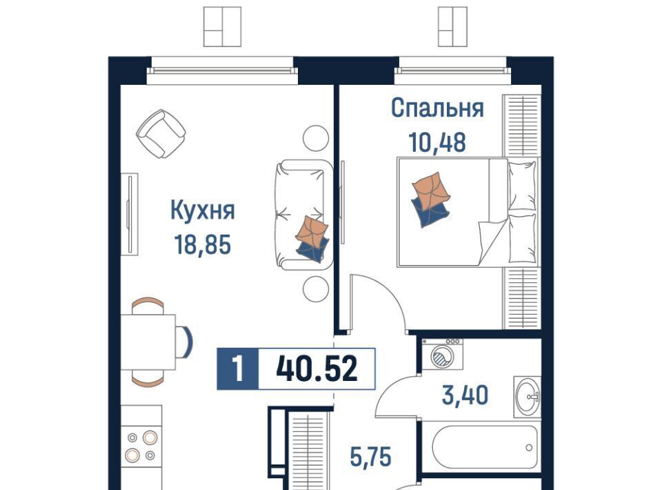 квартира р-н Всеволожский г Мурино Девяткино фото 1