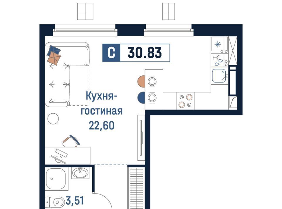 квартира р-н Всеволожский г Мурино Девяткино фото 1