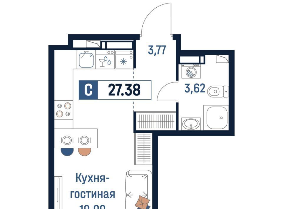 квартира р-н Всеволожский г Мурино Девяткино фото 1