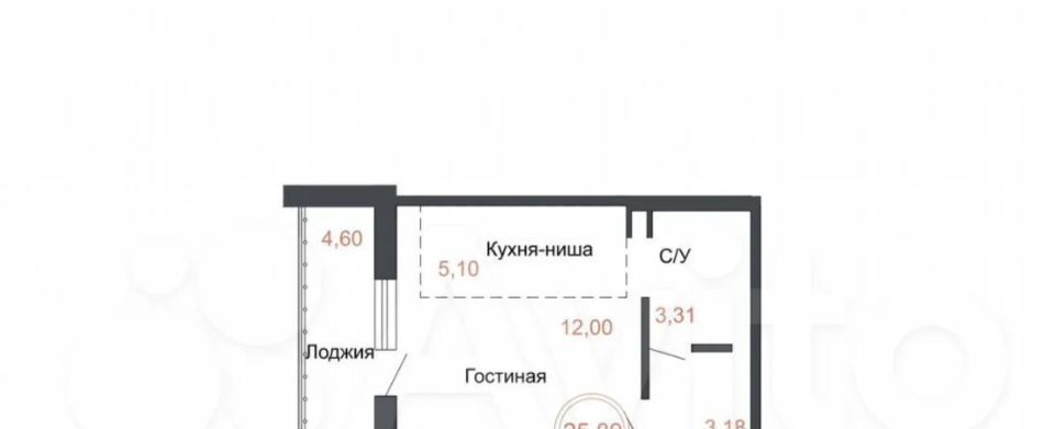 квартира г Челябинск р-н Советский ул Днепропетровская 25 фото 10