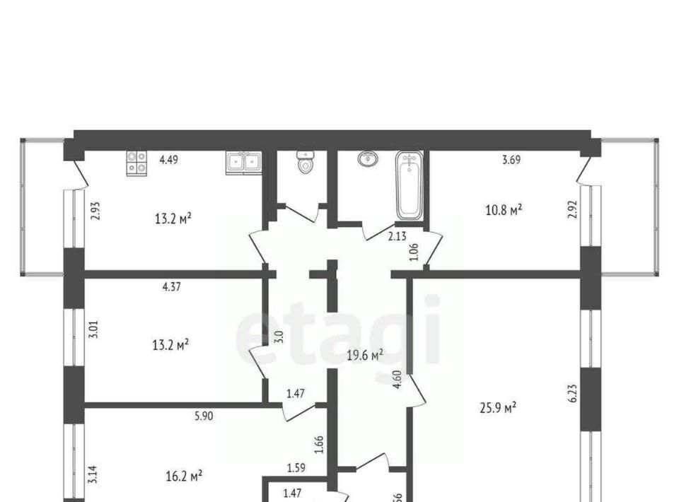 квартира г Сыктывкар ул Свободы 25 фото 2