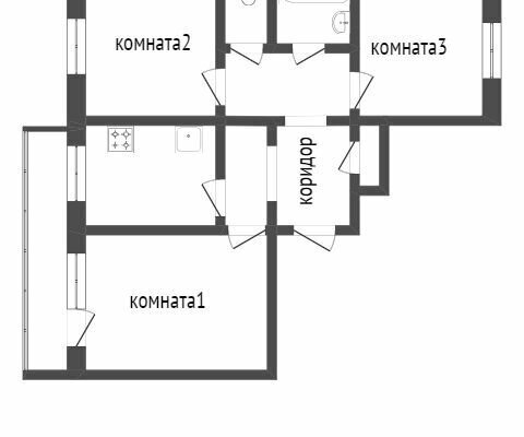 квартира г Улан-Удэ р-н Железнодорожный ул Гагарина 77а фото 5