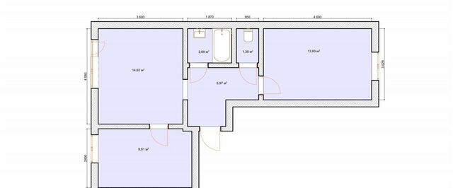 квартира р-н Октябрьский 115-й мкр-н, 4 фото