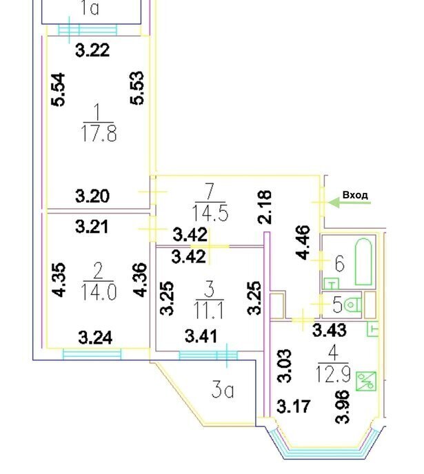 квартира г Москва метро Медведково ул Тихомирова 1к/2 фото 30