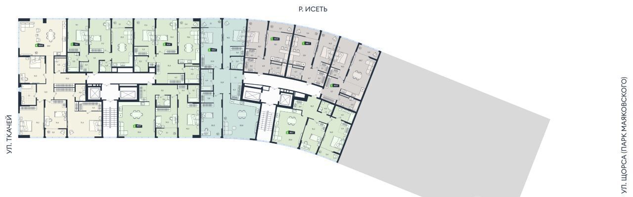 квартира г Екатеринбург Чкаловская ул Машинная 1в/3 фото 2