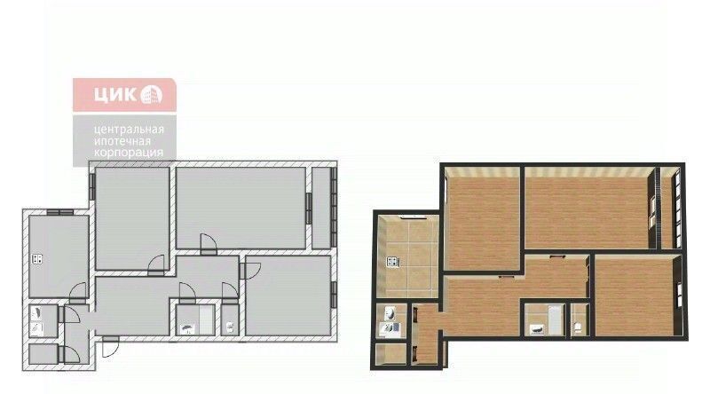 квартира г Рязань р-н Московский ул Октябрьская 37к/3 фото 3
