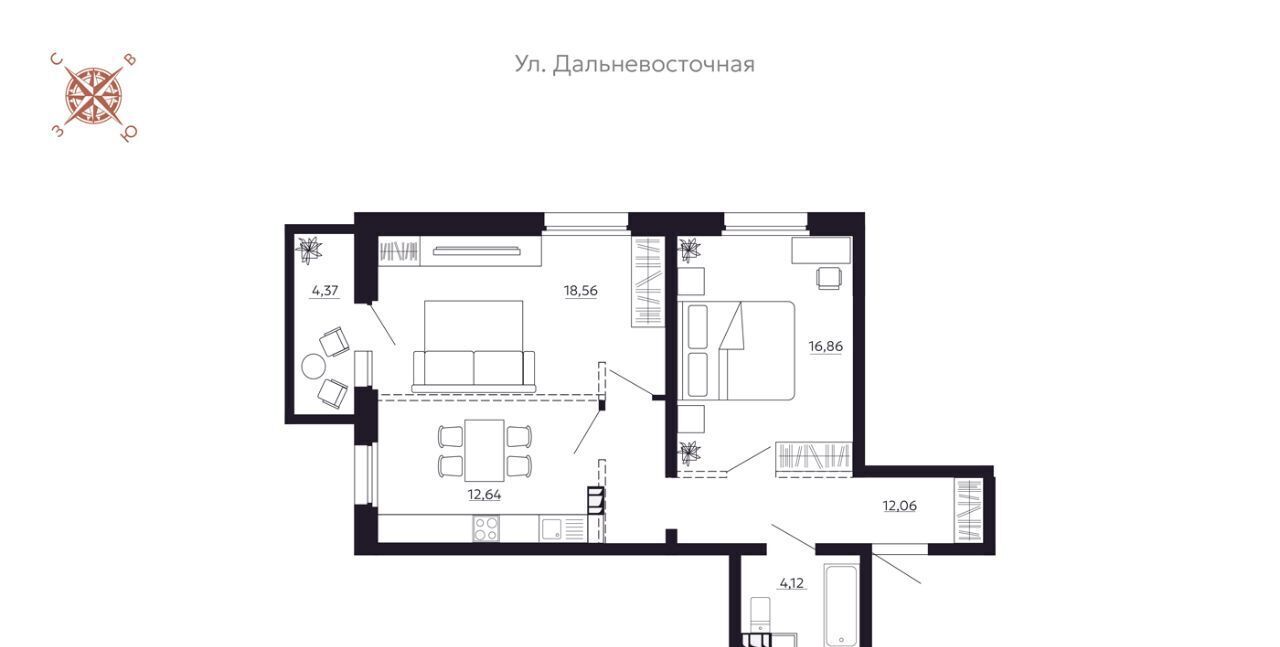 квартира г Иркутск р-н Октябрьский наб. Верхняя фото 4
