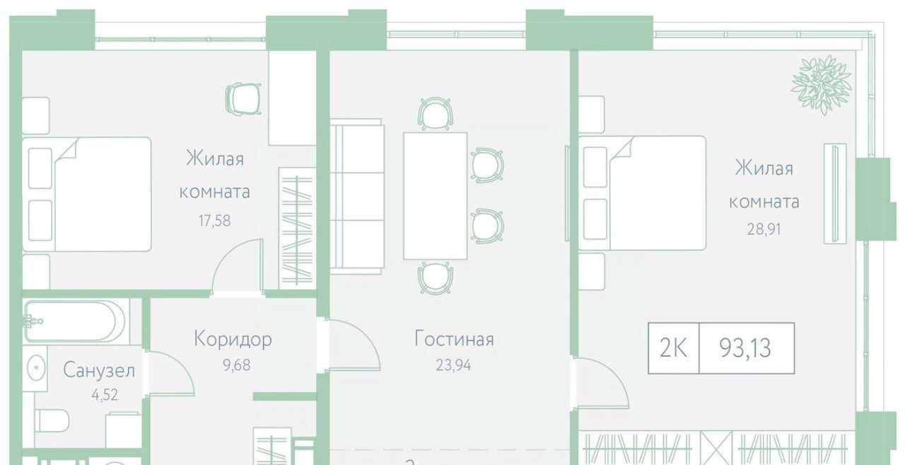 квартира г Хабаровск р-н Центральный пер Доступный 14 фото 3