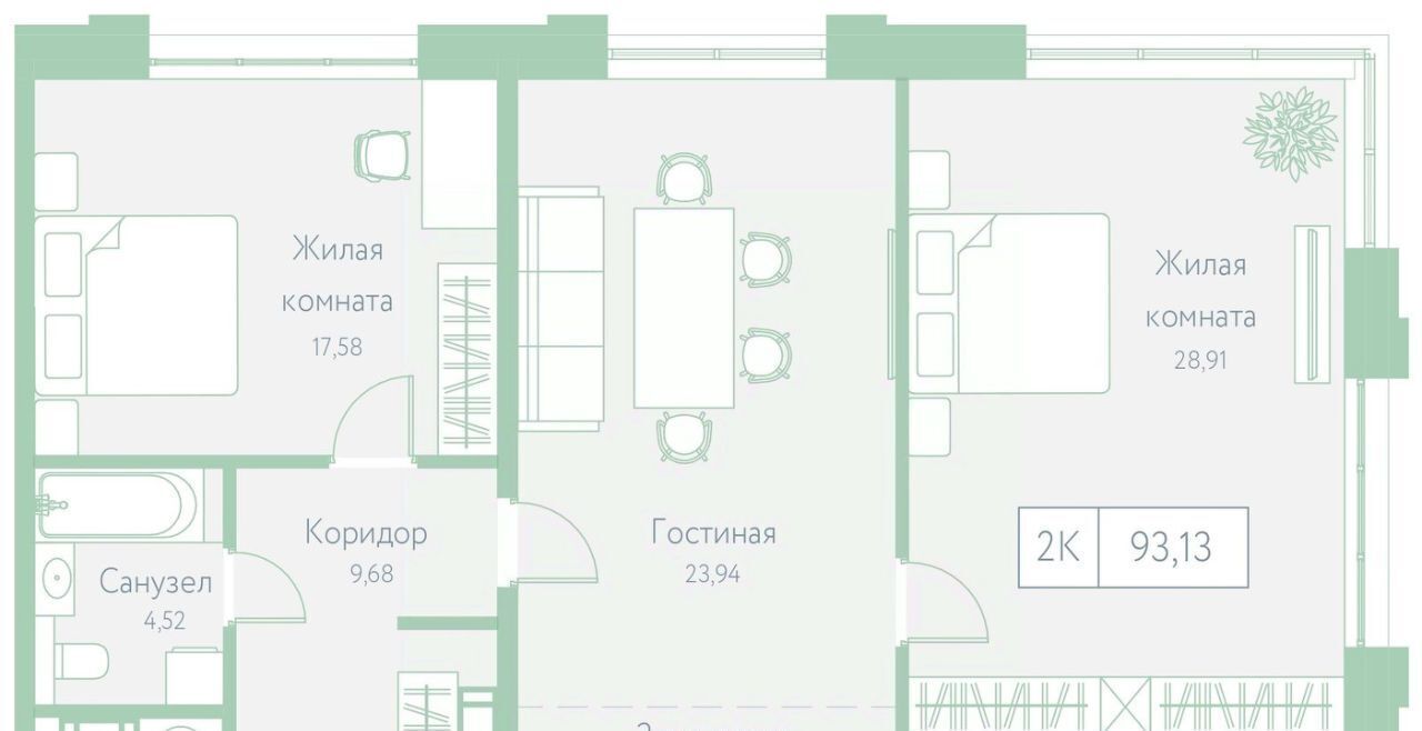 квартира г Хабаровск р-н Центральный пер Доступный 14 фото 3