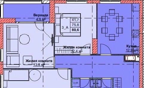квартира г Владивосток р-н Первомайский ЖК Каштановый двор 1/5 фото 1