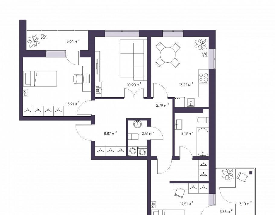 квартира г Томск р-н Советский ул Енисейская 35в фото 1